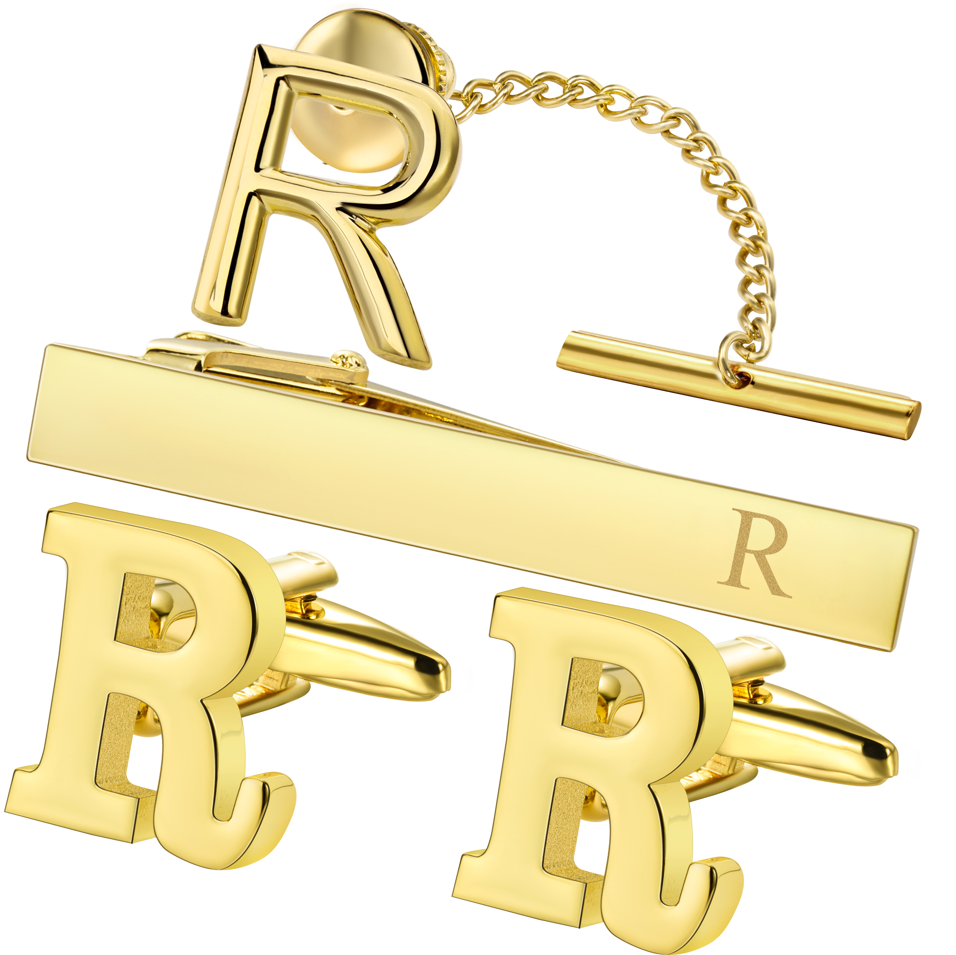 Monogram Cufflinks Set - HAWSON – boutons de manchette avec