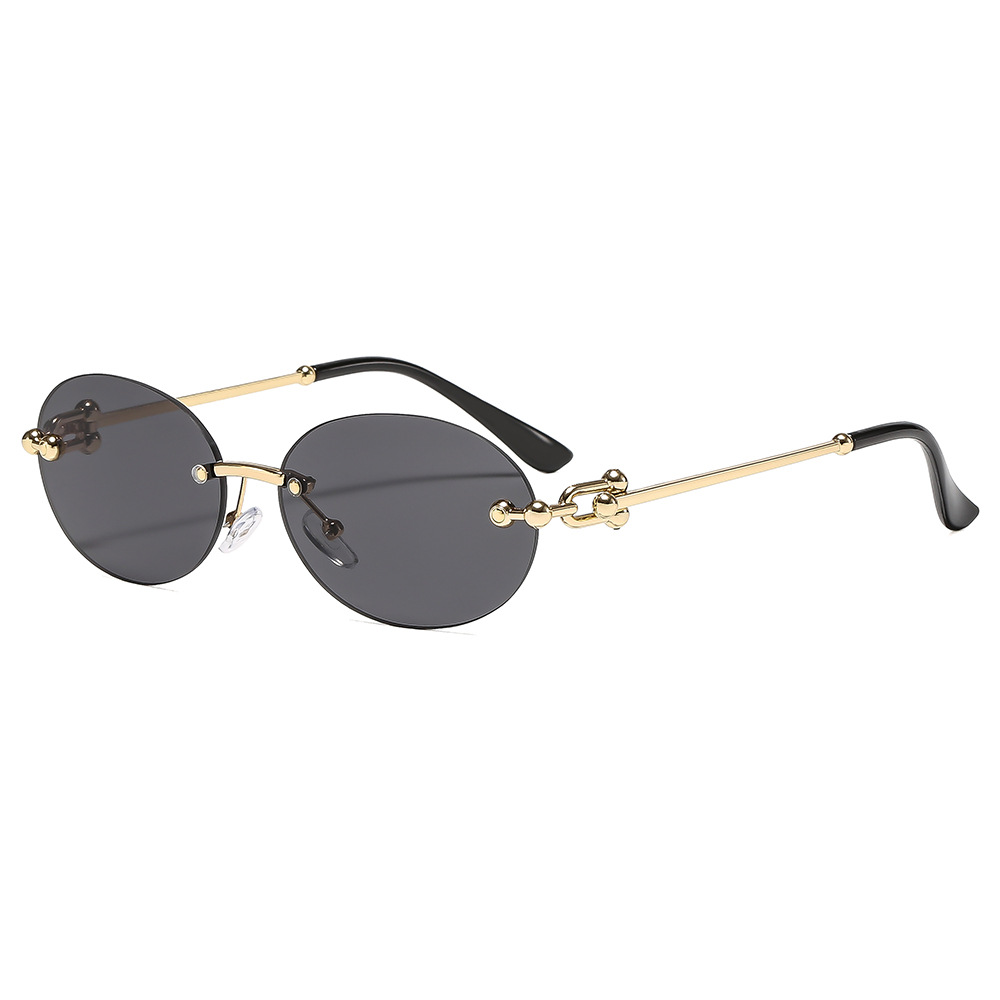 Luxury Zone - Nouvelles lunettes de soleil ovales sans