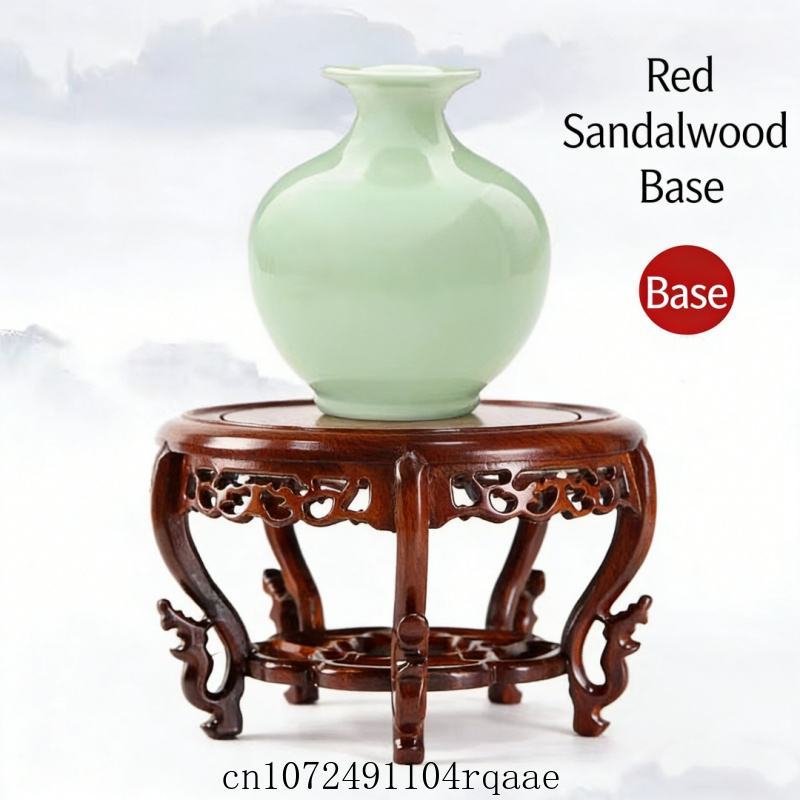 Crystal Ball Decor - Support d'affichage en bois massif pour