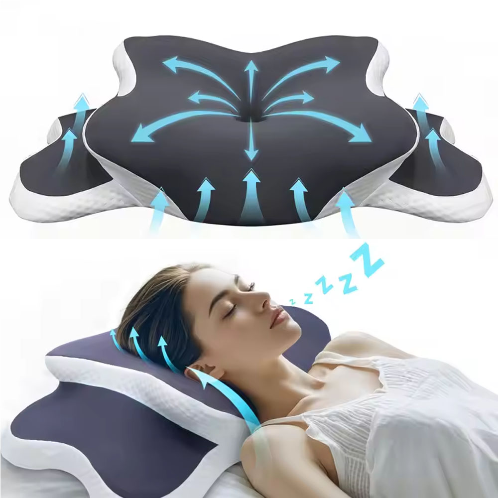 Silk Pillowcase Set - Oreiller cervical ergonomique en mousse à