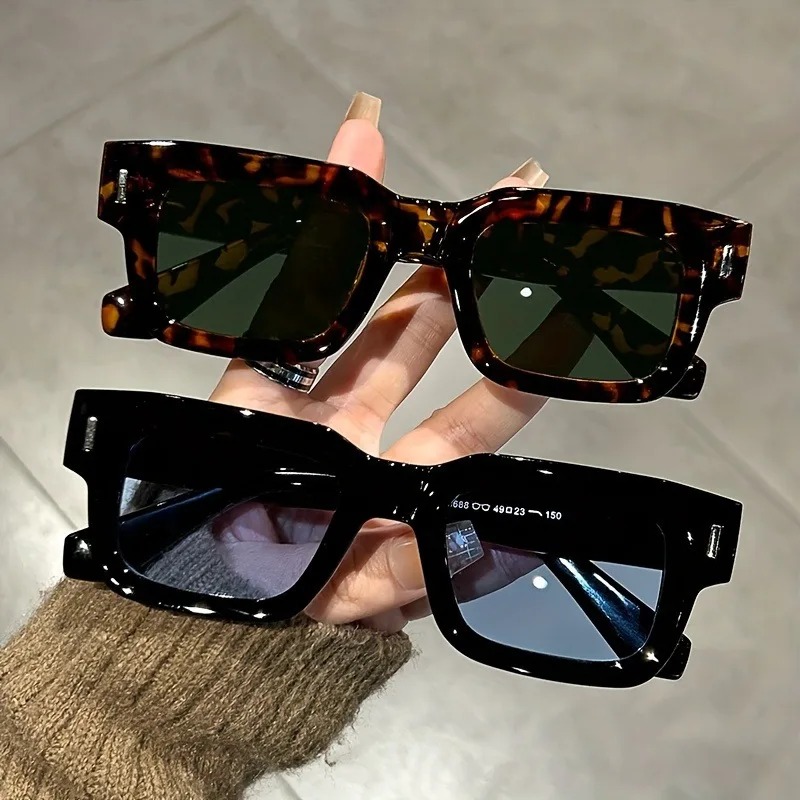 Luxury Zone - Lunettes de soleil rectangulaires de luxe