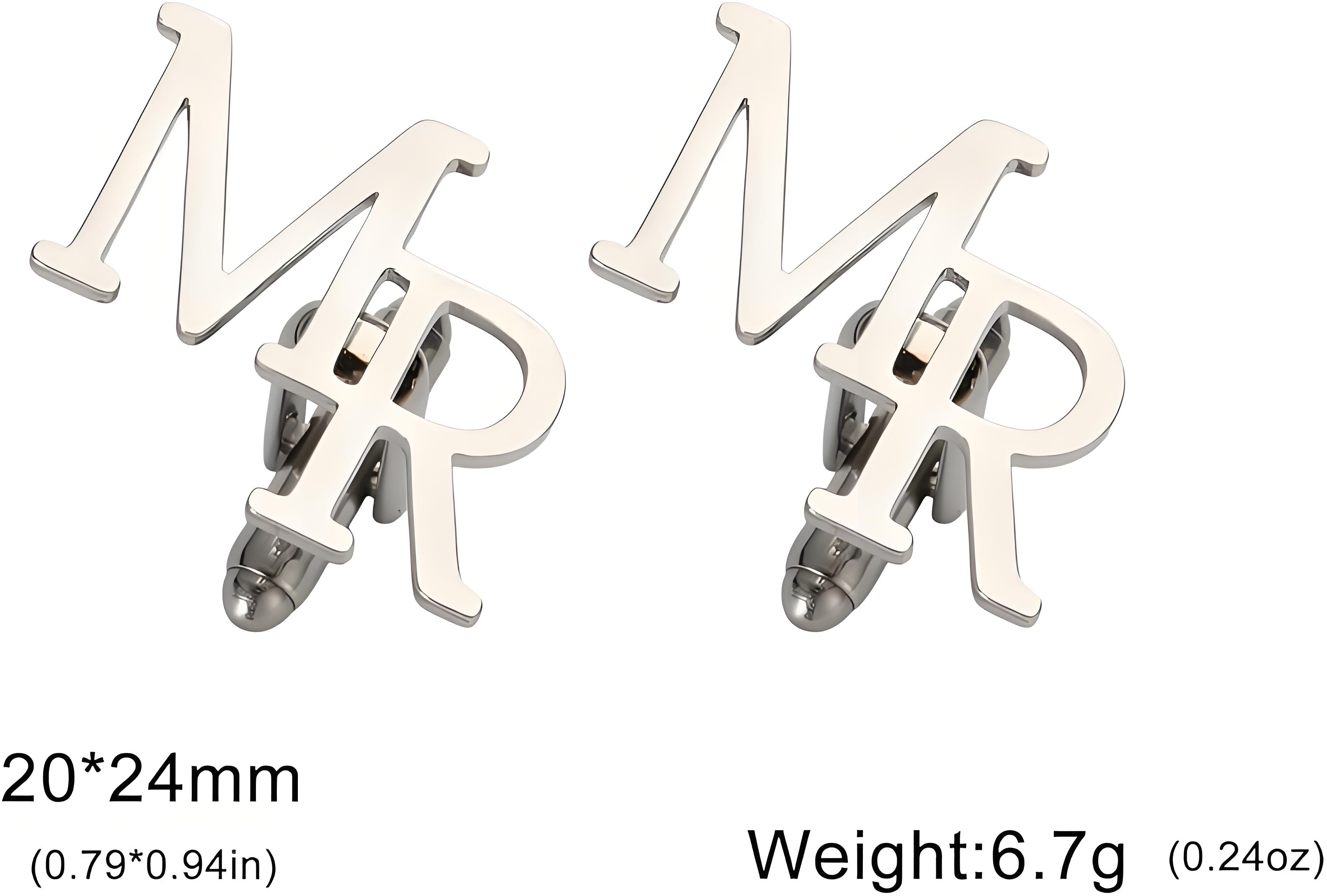 Monogram Cufflinks Set - Ensemble de boutons de manchette et