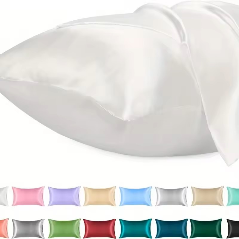 Silk Pillowcase Set - 1 taie d'oreiller en satin pour