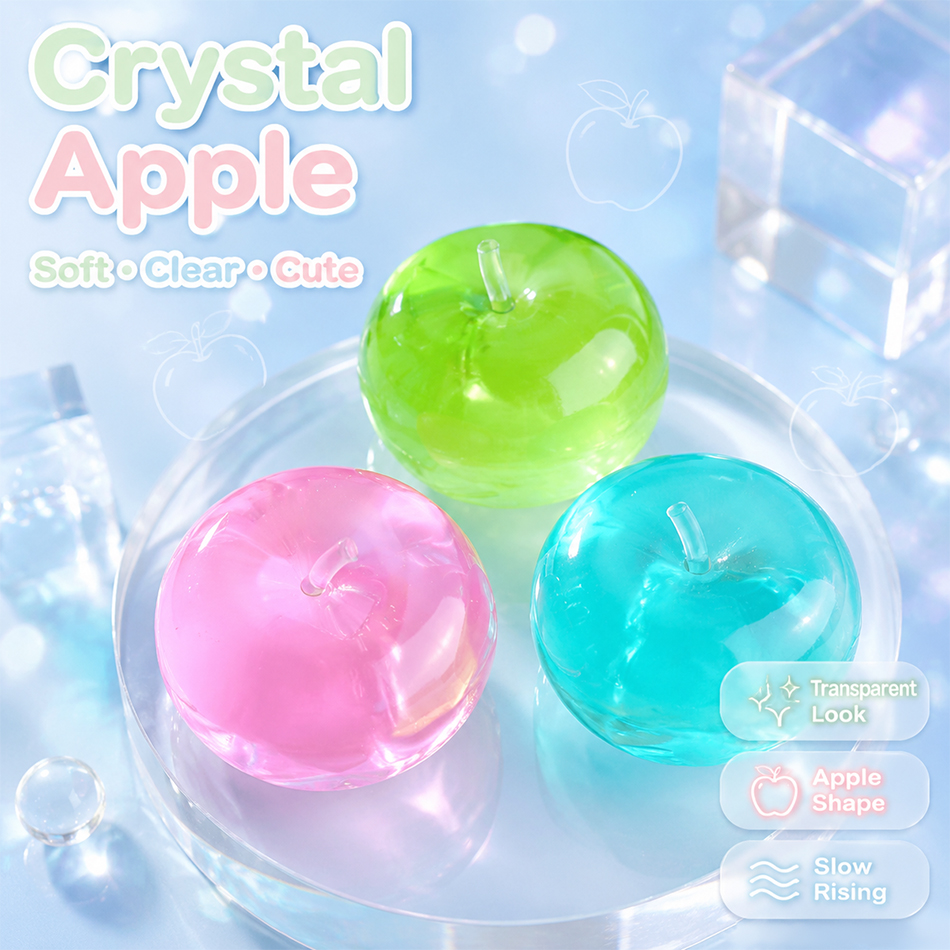 Crystal Ball Decor - Balle anti-stress souple en maltose transparente