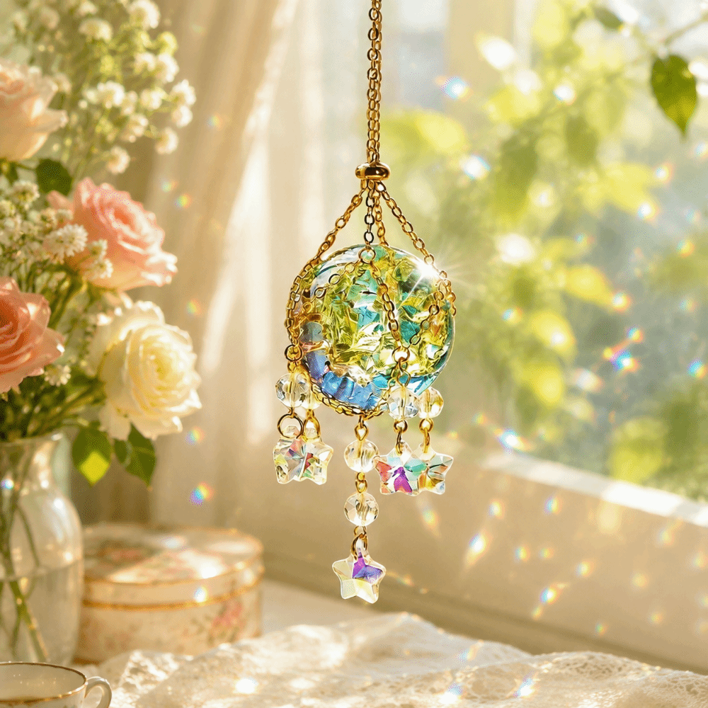 Attrape-soleil en verre crista - Crystal Ball Decor avis et prix
