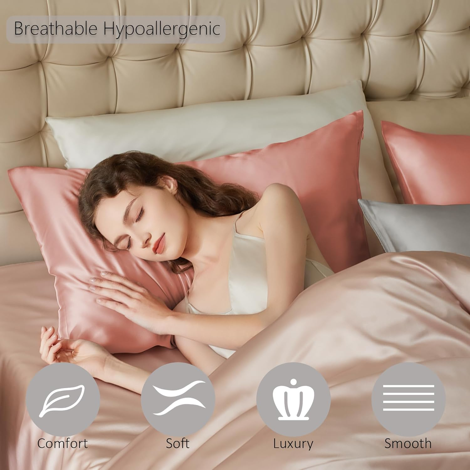 Taie d'oreiller 100% pure soie - Silk Pillowcase Set avis et prix