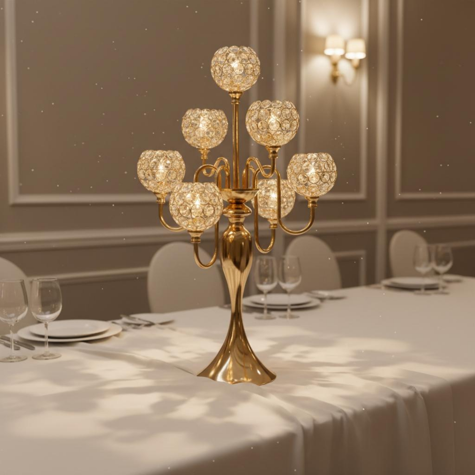 Candélabre de luxe en boule de - Crystal Ball Decor avis et prix