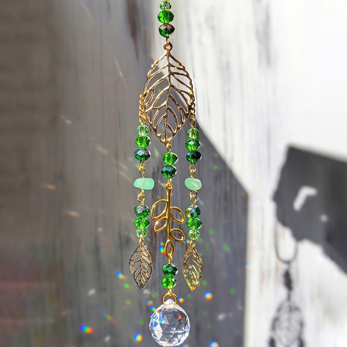 Attrape-soleil en cristal vert - Crystal Ball Decor avis et prix