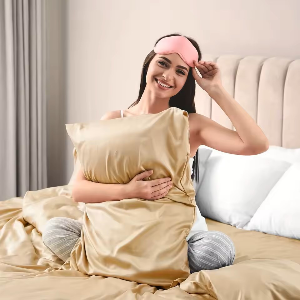 1 taie d'oreiller en satin pou - Silk Pillowcase Set avis et prix