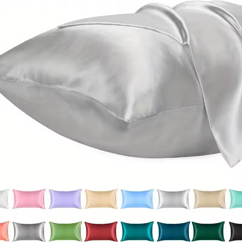 1 taie d'oreiller en satin pou - Silk Pillowcase Set avis et prix