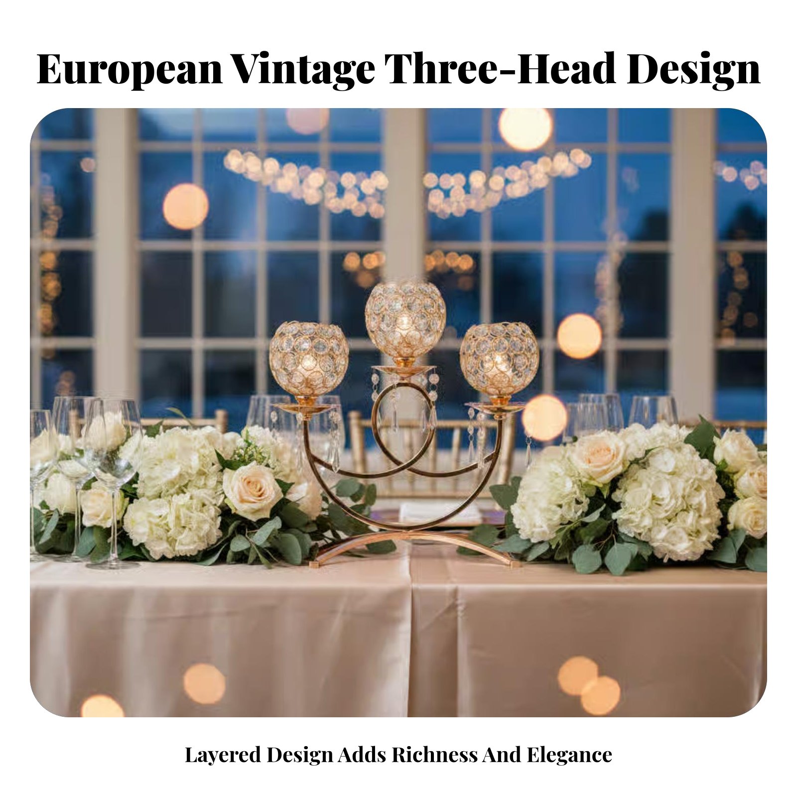 Porte-bougie en métal vintage, - Crystal Ball Decor avis et prix