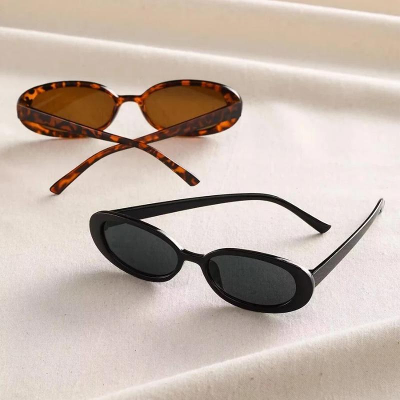 Lunettes de soleil ovales vint - Luxury Zone avis et prix